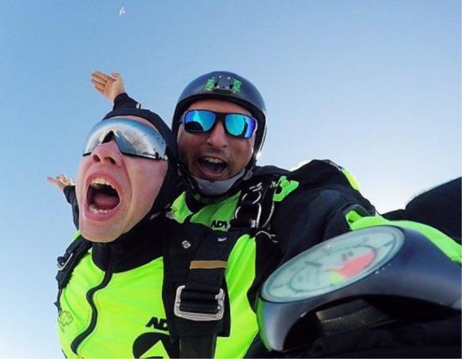 Trio Jumps 12,000 Feet For Missions