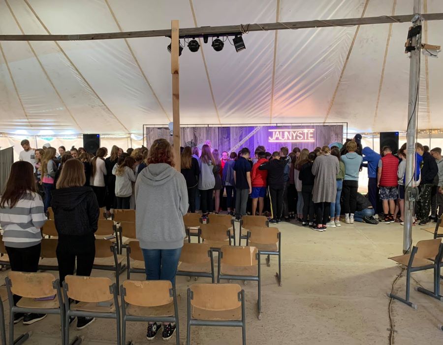Spreading the good news of Jesus in Lithuania!