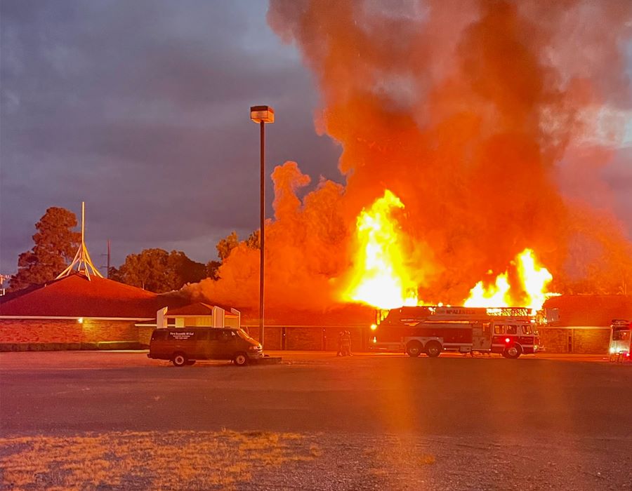 Election Day Fire Destroys AG Church