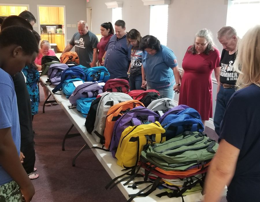 Backpacks and Intentional Prayer Forge Relationship Between Church and Local Elementary School