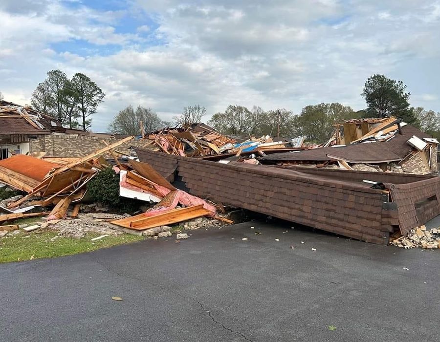 Arkansas Church Destroyed by Powerful Tornado
