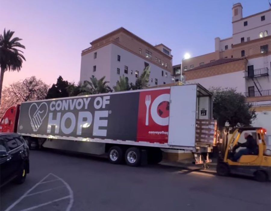 As Southern California Fires Rage, Convoy of Hope, Churches Respond