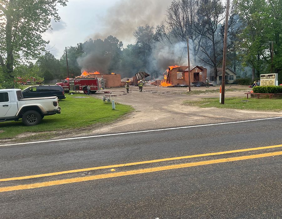 Fire Destroys First Assembly in Newton, Texas