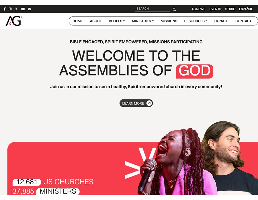 Assemblies of God Unveils Newly Designed AG.org Website
