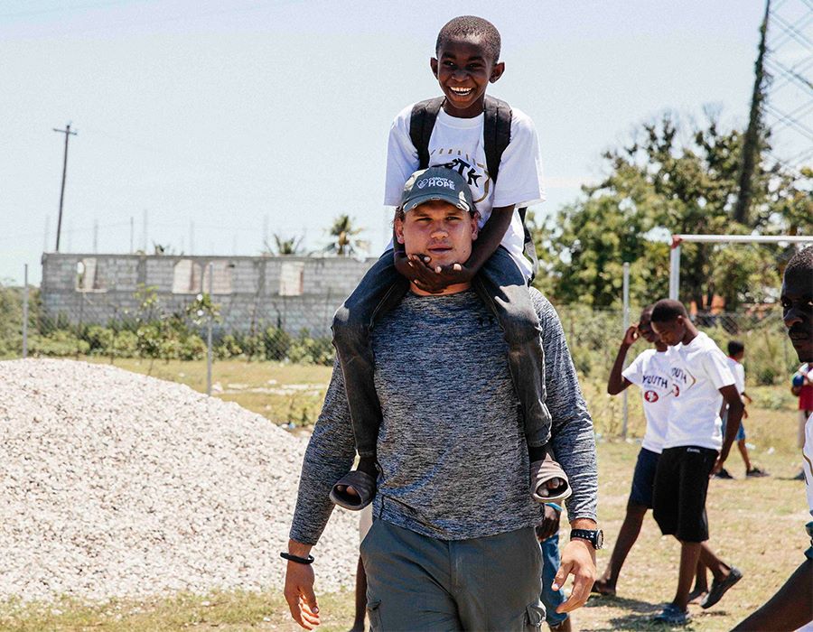 NFL Players Travel with Convoy to Haiti