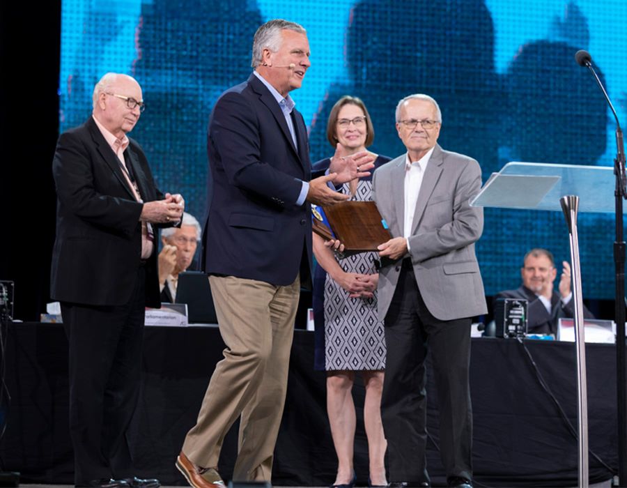 Laymen Honored for Service