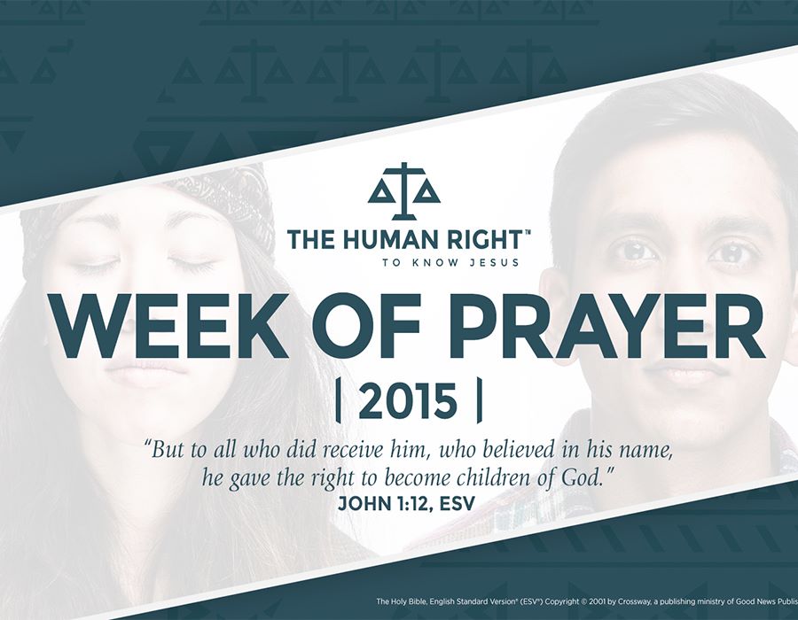 "The Human Right: To Know Jesus" is Theme for AG Week of Prayer