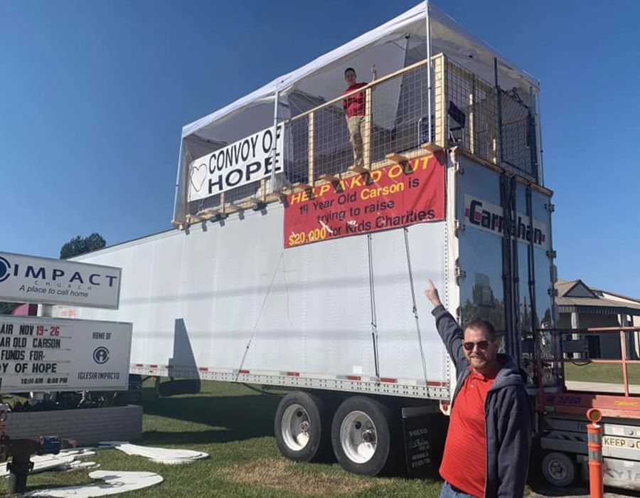 Teen Inspired to Buy Semi for Convoy of Hope