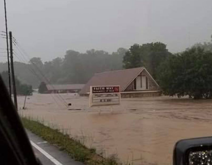 Flash Flood Inundates AG Church