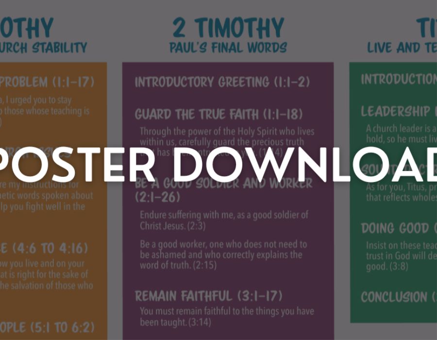 Timothy, Titus, Philemon Poster