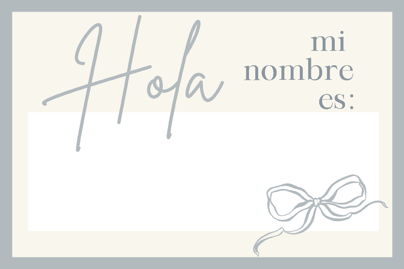 Etiqueta de nombre