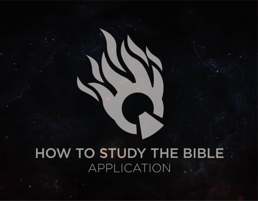 How to study the Bible - Application